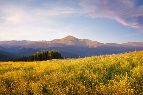 Summer mountain village Georgia